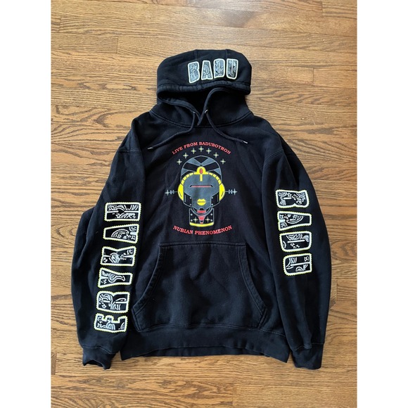 Erykah Badu Other - Erykah Badu Live From Badubotron 2021 Tour Hoodie Black Nubian Phenomenon Large